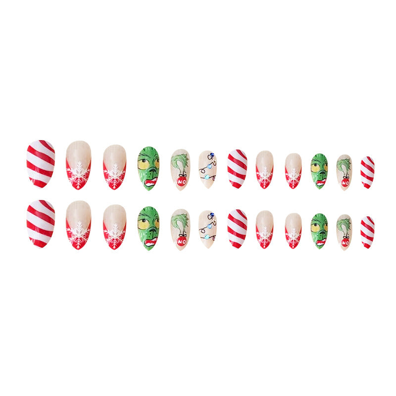 Wholesale Christmas Colorful Diamond Snowflake Plastic Nail Enhancement